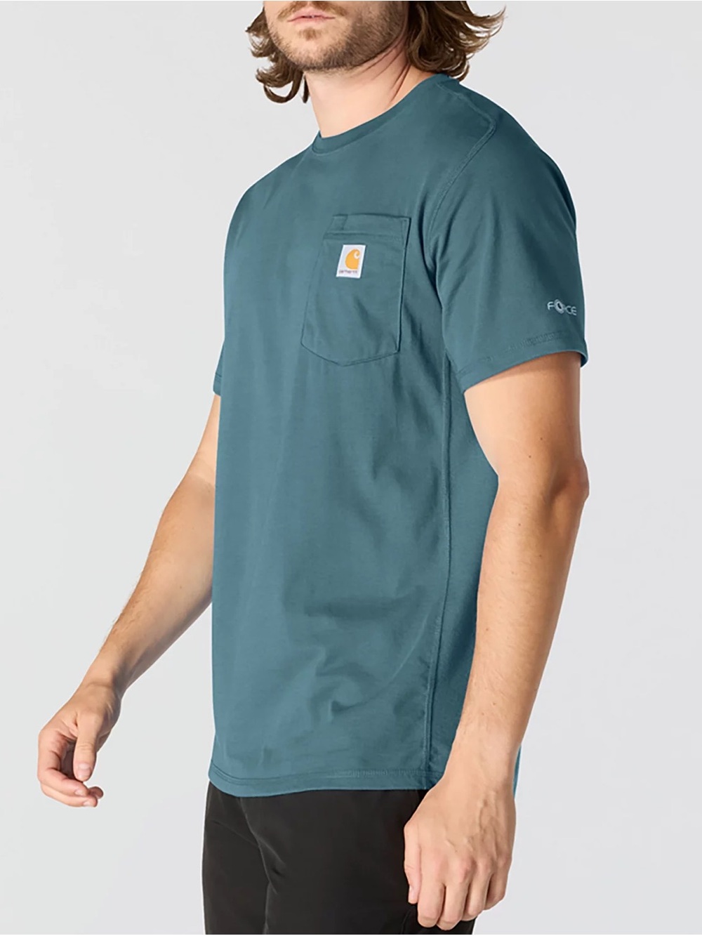Carhartt Relaxed Fit Teal Pocket T-Shirt Size L